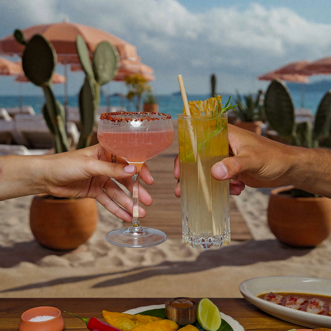 drink_beach_2024 savourez des cocktails rafraîchissants sur la plage au Copal Beach