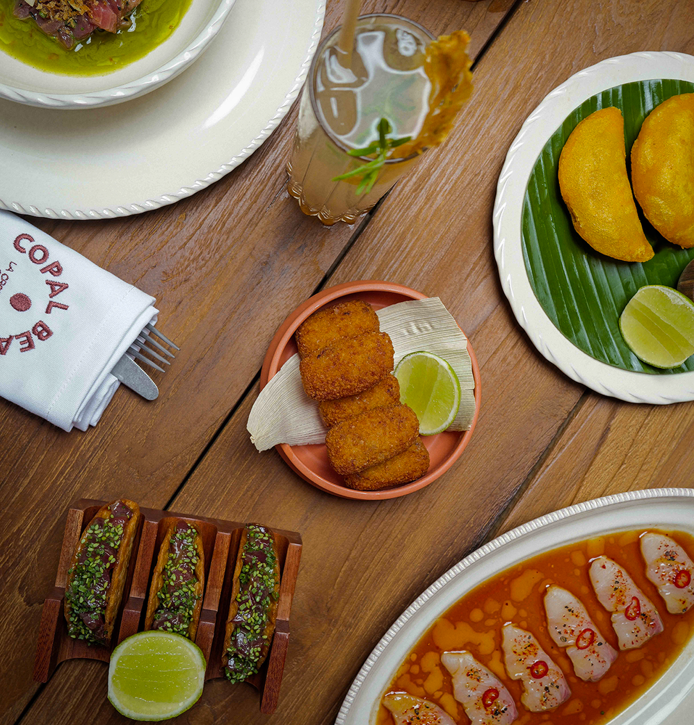 Menus coté plage avec une cuisine Sud-Américaine